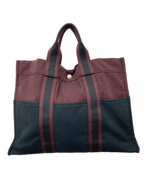 HERMES（エルメス）HERMES (エルメス) ハンドバッグ　フールトゥMM ボルドーの古着・服飾アイテム