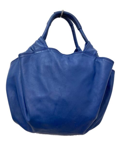 LOEWE（ロエベ）LOEWE (ロエベ) ナッパアイレ レザー ハンドバッグ ブルーの古着・服飾アイテム