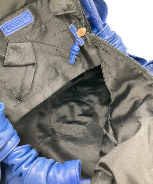LOEWE（ロエベ）LOEWE (ロエベ) ナッパアイレ レザー ハンドバッグ ブルーの古着・服飾アイテム