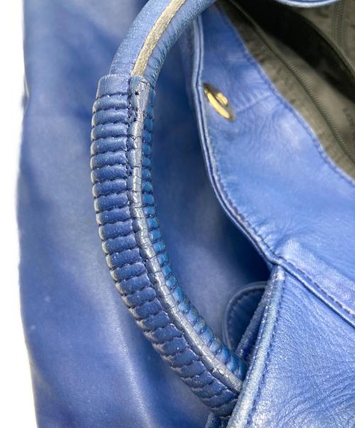 LOEWE（ロエベ）LOEWE (ロエベ) ナッパアイレ レザー ハンドバッグ ブルーの古着・服飾アイテム