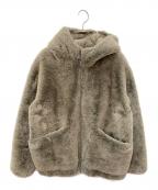 VEGANCODEヴィーガンコード）の古着「FAUX FUR ブルゾン」｜ブラウン