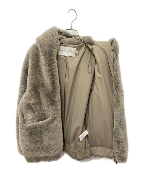 VEGANCODE（ヴィーガンコード）Vegancode (ヴィーガンコード) FAUX FUR ブルゾン ブラウン サイズ:記載無しの為実寸参照の古着・服飾アイテム