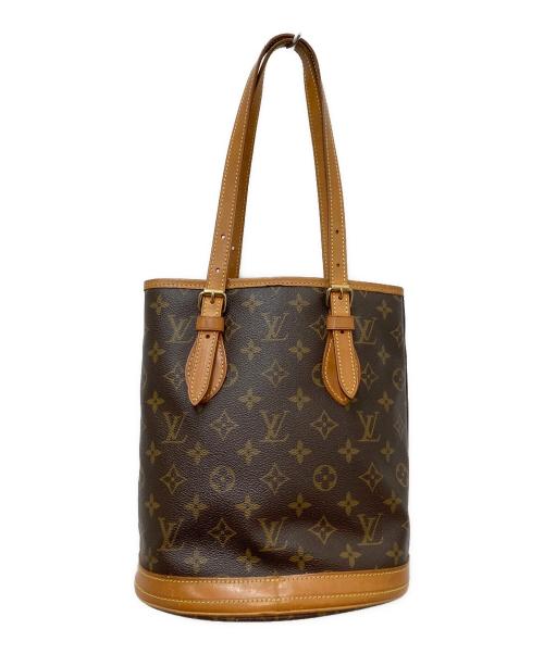 LOUIS VUITTON（ルイ ヴィトン）LOUIS VUITTON (ルイ ヴィトン) ショルダーバッグ　モノグラム バケットPM　　 ブラウン・ベージュの古着・服飾アイテム