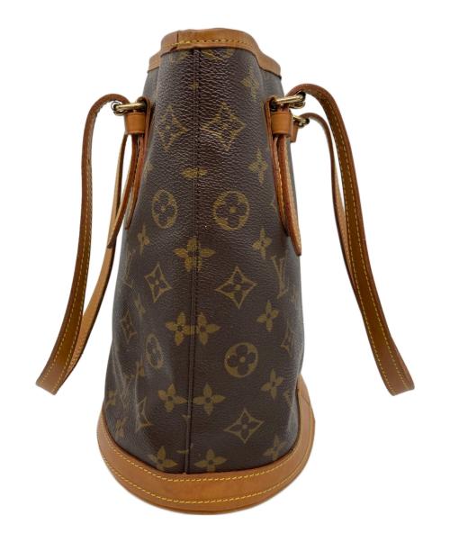 LOUIS VUITTON（ルイ ヴィトン）LOUIS VUITTON (ルイ ヴィトン) ショルダーバッグ　モノグラム バケットPM　　 ブラウン・ベージュの古着・服飾アイテム