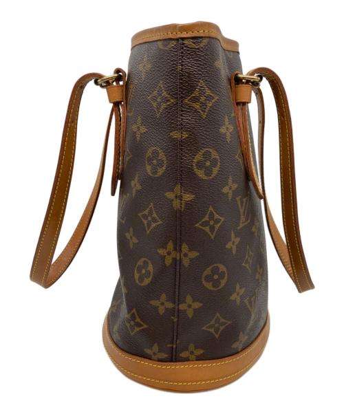 LOUIS VUITTON（ルイ ヴィトン）LOUIS VUITTON (ルイ ヴィトン) ショルダーバッグ　モノグラム バケットPM　　 ブラウン・ベージュの古着・服飾アイテム