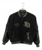 X-LARGEエクストララージ）の古着「VARSITY JACKET」｜ブラック