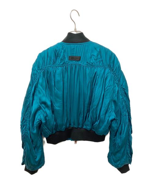 DIESEL（ディーゼル）DIESEL (ディーゼル) W-BRESHA サテン ボンバージャケット ブルー サイズ:Sの古着・服飾アイテム