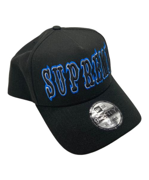 New Era（ニューエラ）New Era (ニューエラ) Supreme (シュプリーム) Gothic Outline Adjustable ブラックの古着・服飾アイテム