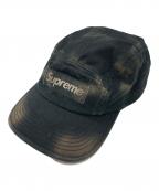SUPREMEシュプリーム）の古着「Overdyed Camp Cap」｜ブラック