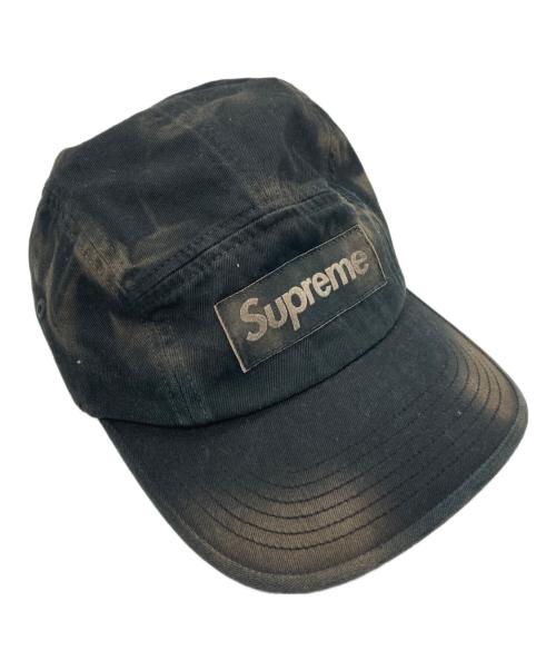 SUPREME（シュプリーム）Supreme (シュプリーム) Overdyed Camp Cap ブラックの古着・服飾アイテム