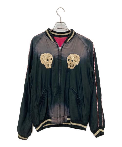 テーラー東洋（テーラートウヨウ）テーラー東洋 Mid 1950s Style Acetate Souvenir Jacket “SKULL”（ミッド・ナインティーン・フィフティーズ・スタイル・アセテート・スーベニア・ジャケット・スカル） ブラック サイズ:Mの古着・服飾アイテム
