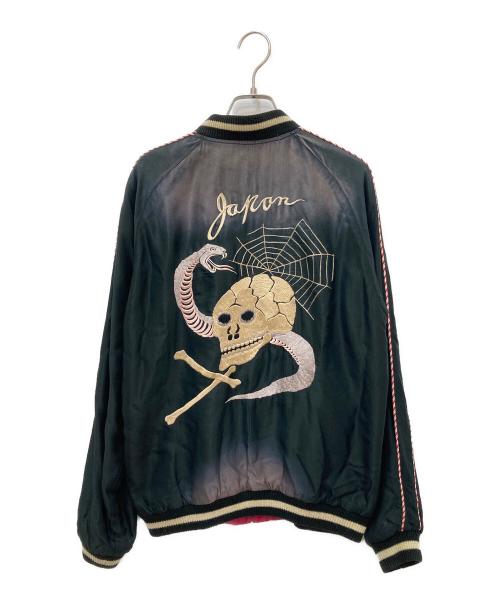 テーラー東洋（テーラートウヨウ）テーラー東洋 Mid 1950s Style Acetate Souvenir Jacket “SKULL”（ミッド・ナインティーン・フィフティーズ・スタイル・アセテート・スーベニア・ジャケット・スカル） ブラック サイズ:Mの古着・服飾アイテム