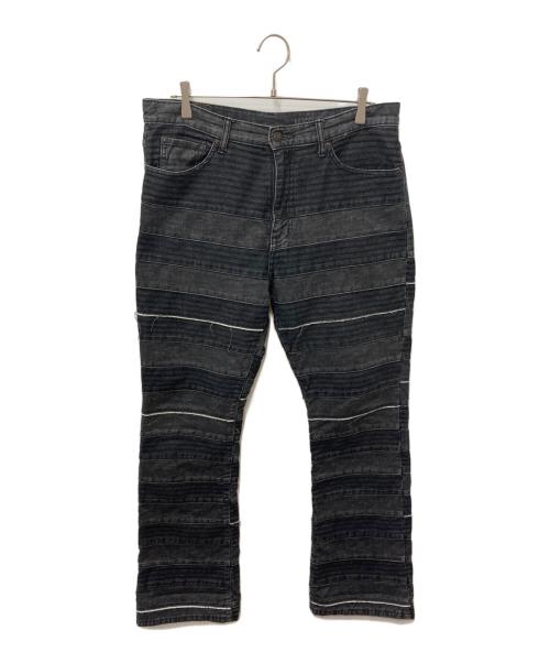Hysteric Glamour（ヒステリックグラマー）Hysteric Glamour (ヒステリックグラマー) スクラッチフレアデニムパンツ ブラック サイズ:34の古着・服飾アイテム