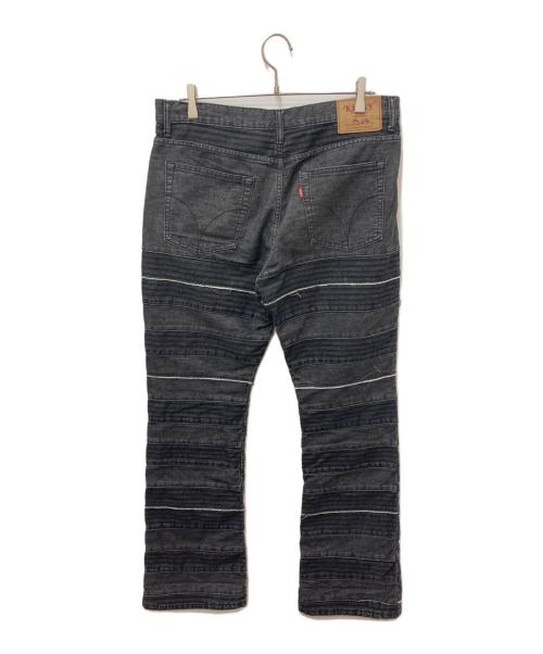 Hysteric Glamour（ヒステリックグラマー）Hysteric Glamour (ヒステリックグラマー) スクラッチフレアデニムパンツ ブラック サイズ:34の古着・服飾アイテム