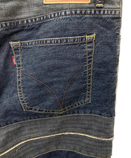 Hysteric Glamour（ヒステリックグラマー）Hysteric Glamour (ヒステリックグラマー) スクラッチフレアデニムパンツ インディゴ サイズ:34の古着・服飾アイテム