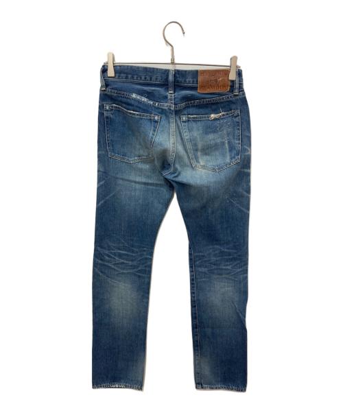 Hysteric Glamour（ヒステリックグラマー）Hysteric Glamour (ヒステリックグラマー) CLASH REMAKE加工 スリムストレートデニムパンツ ブルー サイズ:28の古着・服飾アイテム