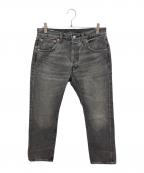LEVI'S PReMIUM×BEAMSリーバイス プレミアム×ビームス）の古着「セルビッチデニムパンツ」｜グレー