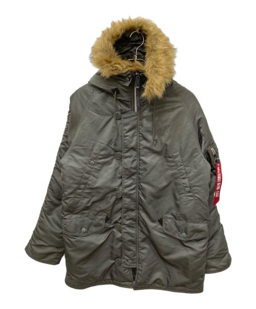 ALPHA（アルファ）ALPHA (アルファ) N-3B フライトジャケット カーキ サイズ:XLの古着・服飾アイテム