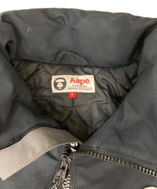 A BATHING APE（アベイシングエイプ）A BATHING APE (アベイシングエイプ) ロゴパッチ付きジップアップジャケット ブラック サイズ:1の古着・服飾アイテム