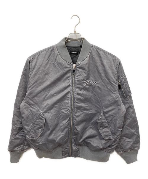 X-LARGE（エクストララージ）X-LARGE (エクストララージ) SNOW WASH MA-1 グレー サイズ:XLの古着・服飾アイテム