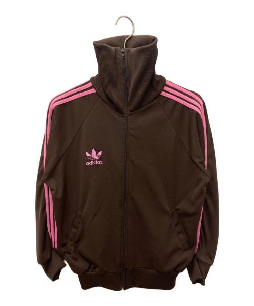 adidas（アディダス）adidas (アディダス) 襟付きトラックジャケット ブラウン サイズ:記載無しの為実寸参照の古着・服飾アイテム