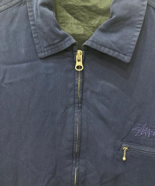 stussy（ステューシー）stussy (ステューシー) ジップアップワークジャケット ネイビー サイズ:Sの古着・服飾アイテム