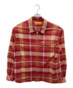 CHALLENGERチャレンジャー）の古着「PLAID ZIP UP SHIRT」｜ピンク