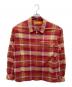 CHALLENGER（チャレンジャー）の古着「PLAID ZIP UP SHIRT」｜ピンク
