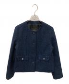 MACKINTOSH LONDONマッキントッシュ ロンドン）の古着「ベルベットヤーンツイードジャケット」｜ネイビー