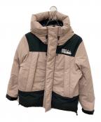 FIRST DOWNファーストダウン）の古着「WRAP DOWN PARKA」｜ピンク