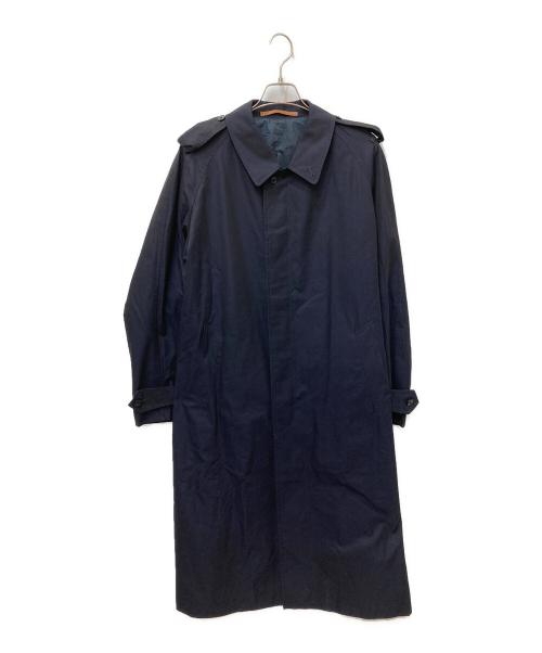 SCYEBASICS（サイベーシックス）SCYEBASICS (サイベーシックス) 比翼ロングコート ネイビー サイズ:40の古着・服飾アイテム