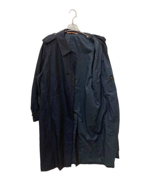 SCYEBASICS（サイベーシックス）SCYEBASICS (サイベーシックス) 比翼ロングコート ネイビー サイズ:40の古着・服飾アイテム