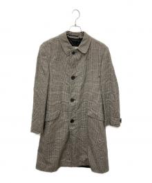 Aquascutum（アクアスキュータム）の古着「ウール千鳥柄コート」｜ベージュ