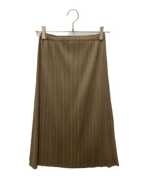 PLEATS PLEASE（プリーツプリーズ）PLEATS PLEASE (プリーツプリーズ) プリーツスカート オリーブ サイズ:1の古着・服飾アイテム