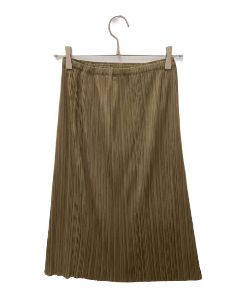 PLEATS PLEASE（プリーツプリーズ）PLEATS PLEASE (プリーツプリーズ) プリーツスカート オリーブ サイズ:1の古着・服飾アイテム