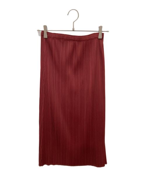 PLEATS PLEASE（プリーツプリーズ）PLEATS PLEASE (プリーツプリーズ) プリーツスカート レッド サイズ:2の古着・服飾アイテム