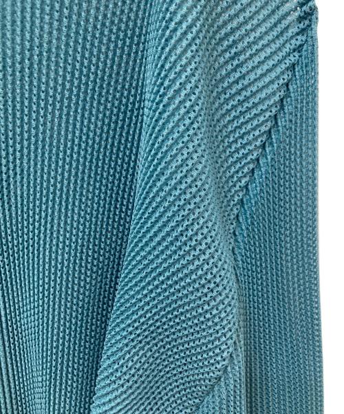 PLEATS PLEASE（プリーツプリーズ）PLEATS PLEASE (プリーツプリーズ) メッシュプリーツカーディガン グリーン サイズ:3の古着・服飾アイテム