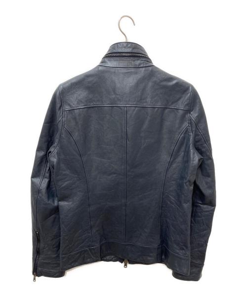 Junhashimoto（ジュンハシモト）junhashimoto (ジュンハシモト) SPY WASHABLE CALF INNER RIDERS ネイビー サイズ:4の古着・服飾アイテム