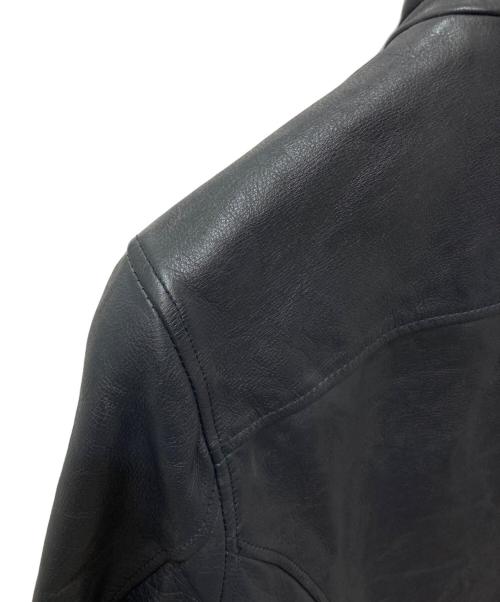 Junhashimoto（ジュンハシモト）junhashimoto (ジュンハシモト) SPY WASHABLE CALF INNER RIDERS ネイビー サイズ:4の古着・服飾アイテム