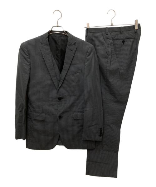 BURBERRY BLACK LABEL（バーバリーブラックレーベル）BURBERRY BLACK LABEL (バーバリーブラックレーベル) ベスト付セットアップスーツ グレー サイズ:42Ｒの古着・服飾アイテム