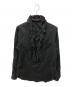 Yohji Yamamoto pour homme（ヨウジヤマモト プールオム）の古着「フリルロングスリーブシャツ」｜ブラック