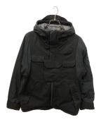 WHITE MOUNTAINEERINGホワイトマウンテ二アニング）の古着「フーデッド中綿ジャケット」｜ブラック