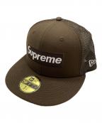 SUPREME×New Eraシュプリーム×ニューエラ）の古着「Box Logo Mesh」｜ブラウン