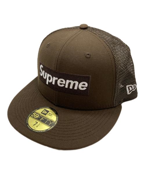 SUPREME（シュプリーム）Supreme (シュプリーム) New Era (ニューエラ) Box Logo Mesh ブラウンの古着・服飾アイテム