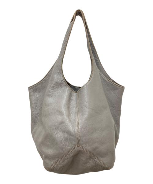 genten（ゲンテン）genten (ゲンテン) ユーフラテス レザー ハンドバッグ グレーの古着・服飾アイテム