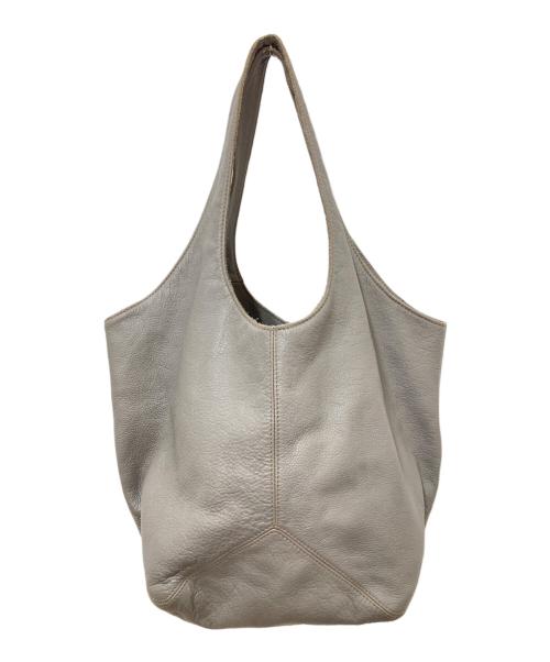 genten（ゲンテン）genten (ゲンテン) ユーフラテス レザー ハンドバッグ グレーの古着・服飾アイテム