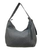 Llifeライフ）の古着「COW LEATHER MESH BAG　カウレザーメッシュバッグ」｜ブラック