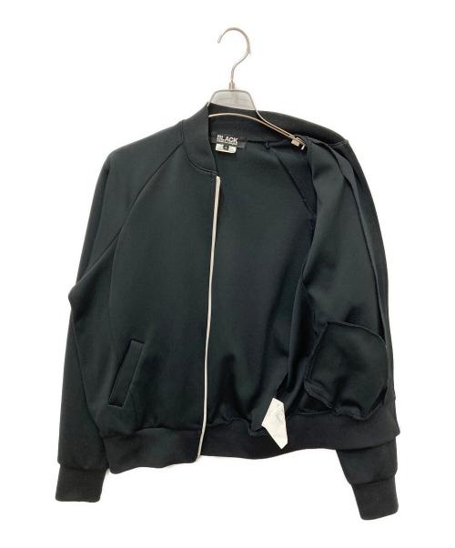 BLACK COMME des GARCONS（ブラックコムデギャルソン）BLACK COMME des GARCONS (ブラックコムデギャルソン) エステル ジャージ ジャケット ブラック サイズ:Lの古着・服飾アイテム