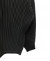中古・古着 HOMME PLISSE ISSEY MIYAKE (オム プリッセ イッセイ ミヤケ) COLOR PLEATS 1 カーディガン ブラック サイズ:記載無しの為実寸参照：30000円