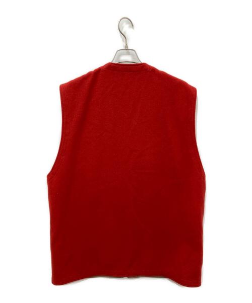 NICENESS（ナイスネス）NICENESS (ナイスネス) ウールライナーベスト レッド サイズ:Lの古着・服飾アイテム